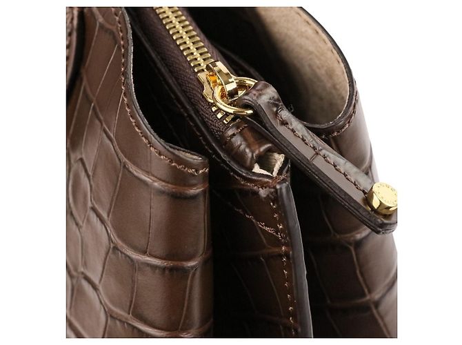 Autre Marque IACUCCI VELAR Borsa 2 way in pelle goffrata Marrone - vista 9