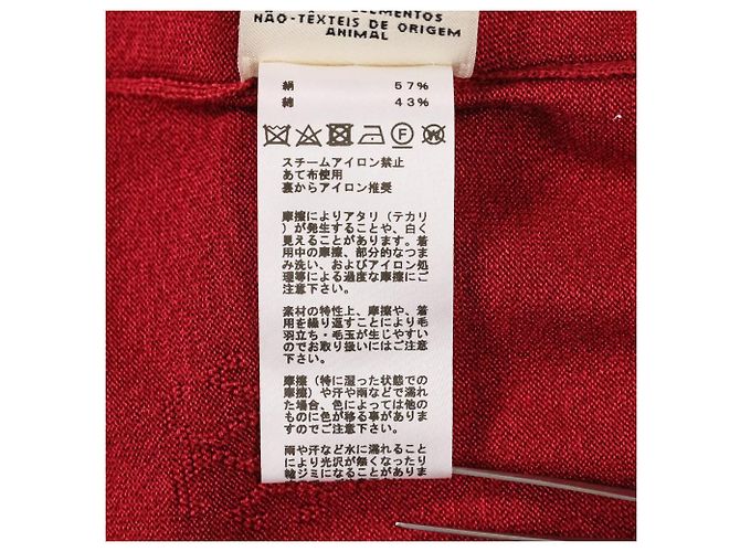 Cárdigan de punto de seda y algodón H Lift Hermès 38 Roja - vista 13