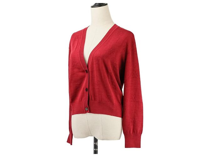 Cárdigan de punto de seda y algodón H Lift Hermès 38 Roja - vista 2