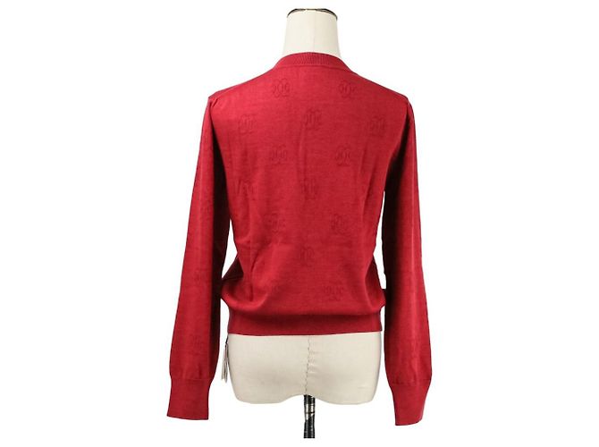 Cárdigan de punto de seda y algodón H Lift Hermès 38 Roja - vista 4