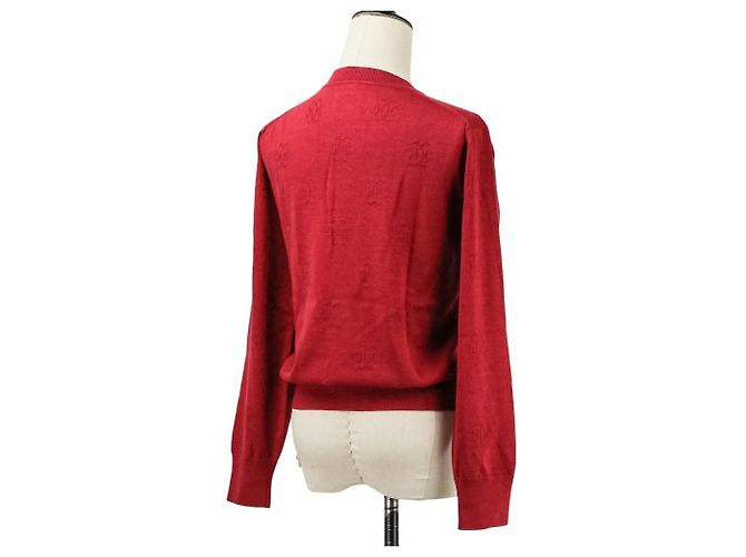 Cárdigan de punto de seda y algodón H Lift Hermès 38 Roja - vista 5