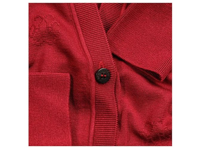 Cárdigan de punto de seda y algodón H Lift Hermès 38 Roja - vista 6