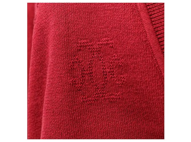 Cárdigan de punto de seda y algodón H Lift Hermès 38 Roja - vista 8