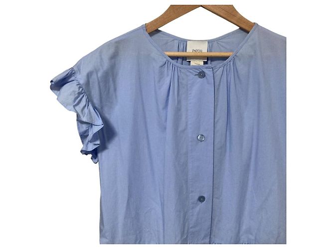 Autre Marque Vestido de algodón orgánico Patou Azul Azul claro - vista 3