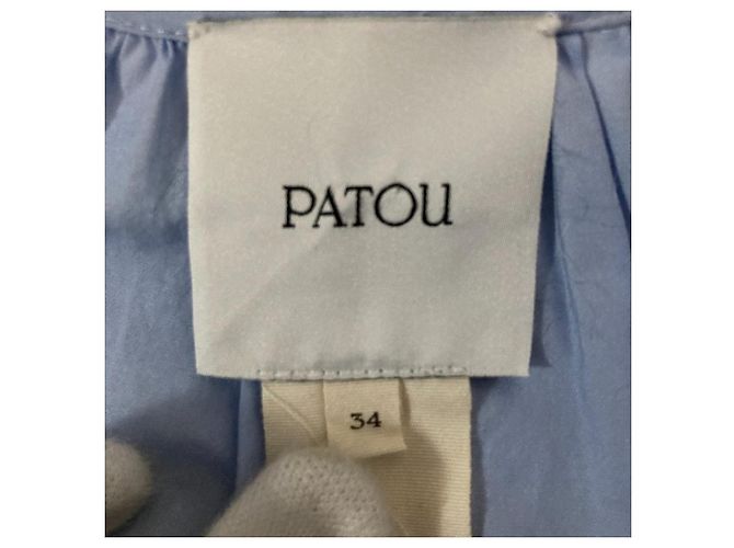 Autre Marque Vestido de algodón orgánico Patou Azul Azul claro - vista 4