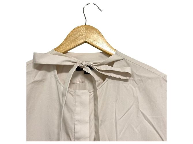 Autre Marque Camicia a maniche corte in cotone Drawer Beige - vista 3