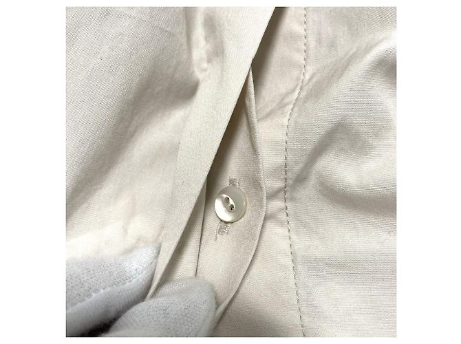 Autre Marque Camicia a maniche corte in cotone Drawer Beige - vista 4
