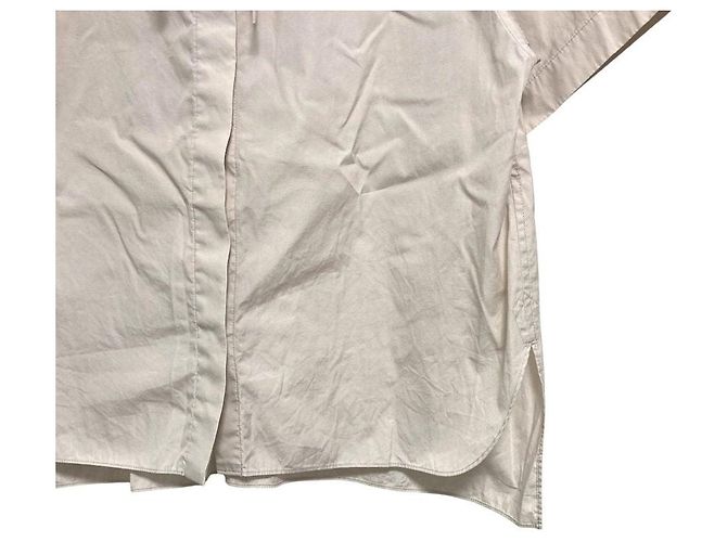 Autre Marque Camicia a maniche corte in cotone Drawer Beige - vista 5