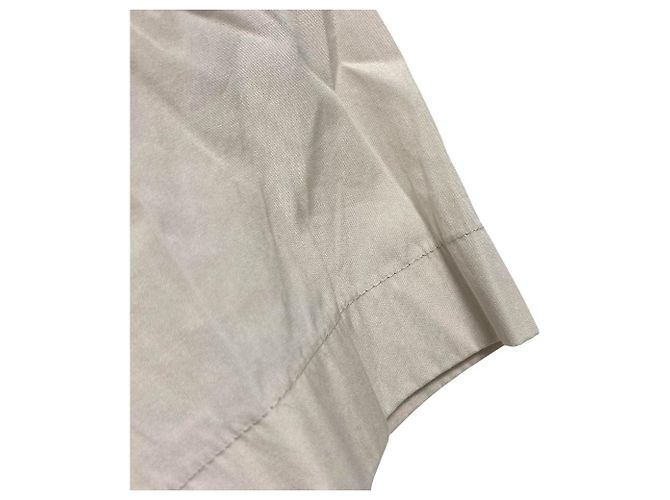 Autre Marque Camicia a maniche corte in cotone Drawer Beige - vista 6