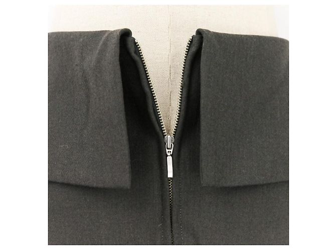 Autre Marque Mini saia com design transpassado FRAY I.D Marrom Cinza antracite - vista 8