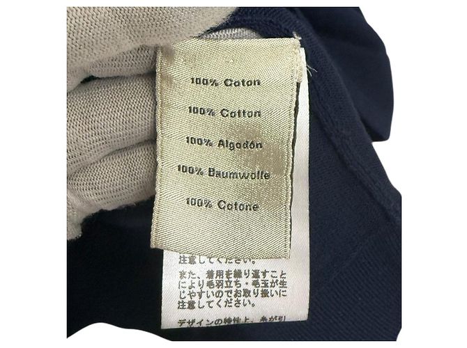 Hermès Top de punto de manga corta Hermes Azul Azul marino - vista 5