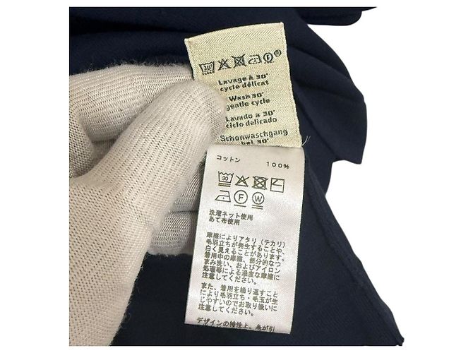 Hermès Top de punto de manga corta Hermes Azul Azul marino - vista 6