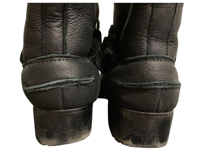 Autre Marque Shearling Engineer Boots Tsuru by Mariko Oikawa Schwarz - Ansicht 4