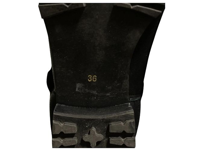 Autre Marque Shearling Engineer Boots Tsuru by Mariko Oikawa Schwarz - Ansicht 7