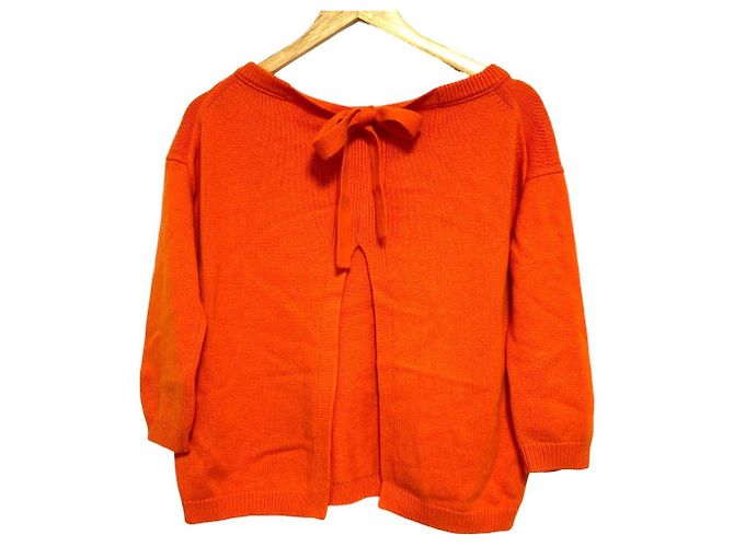 Autre Marque Suéter de cachemira con espalda abierta Drawer Naranja - vista 2