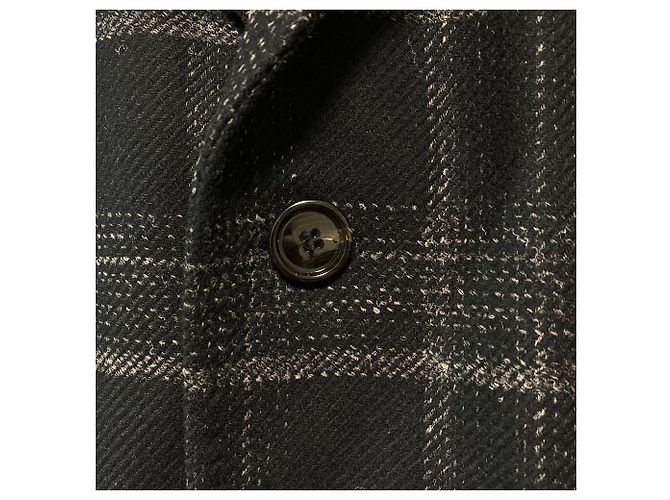 Autre Marque Abrigo Chester de lana a cuadros Hugo Boss Negro - vista 4