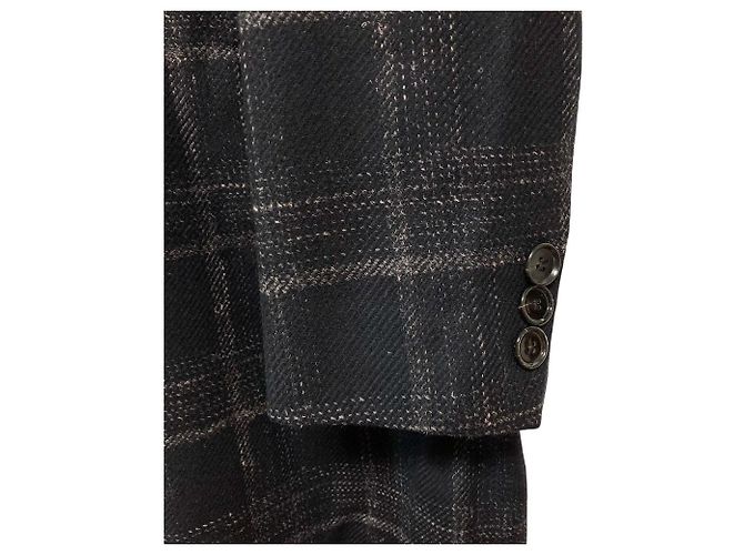 Autre Marque Abrigo Chester de lana a cuadros Hugo Boss Negro - vista 5