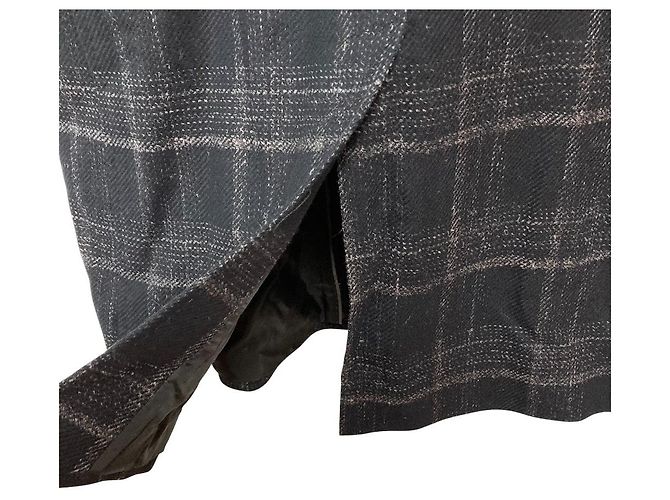 Autre Marque Abrigo Chester de lana a cuadros Hugo Boss Negro - vista 7