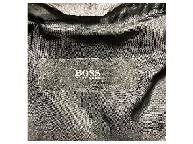 Autre Marque Abrigo Chester de lana a cuadros Hugo Boss Negro - vista 8