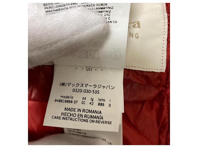 Abrigo de plumón S Max Mara Roja - vista 14