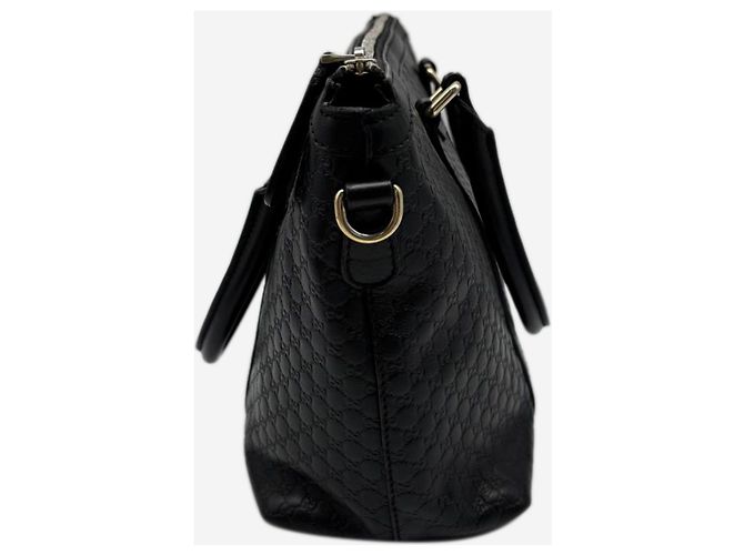Borsa 2way in pelle Micro Guccissima nera Nero - vista 6