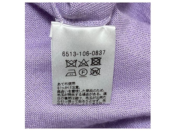Autre Marque 18G Drawer Cashmere-Seide-Strickpullover mit Rundhalsausschnitt Lila - Ansicht 5