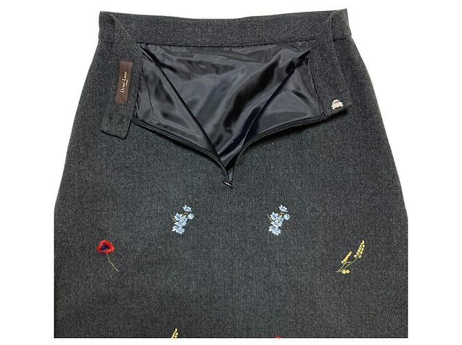 Autre Marque Falda con vuelo de flores Demi-Luxe BEAMS Castaño Multicolor - vista 3