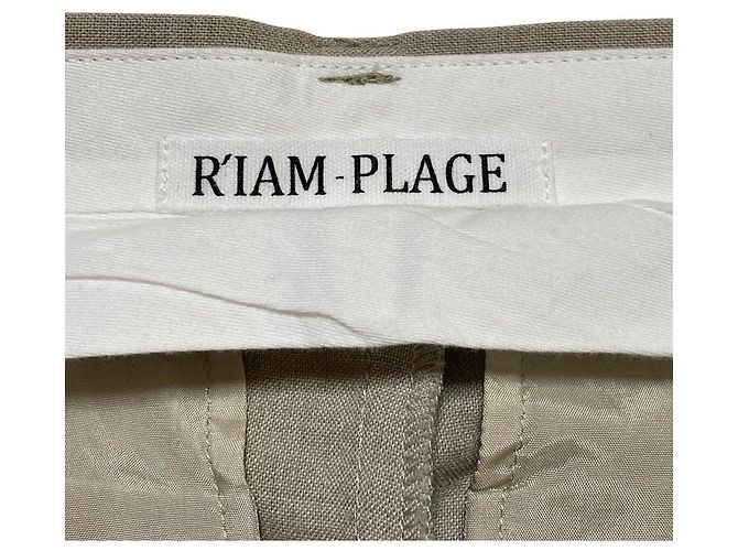 Autre Marque Plage Gerade Hose Beige - Ansicht 4