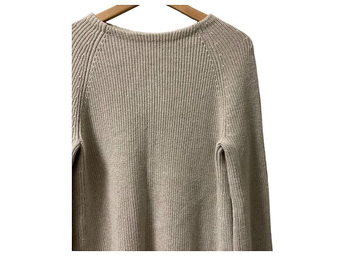 Autre Marque Suéter de punto de algodón y cachemira Helmut Lang Beige - vista 2
