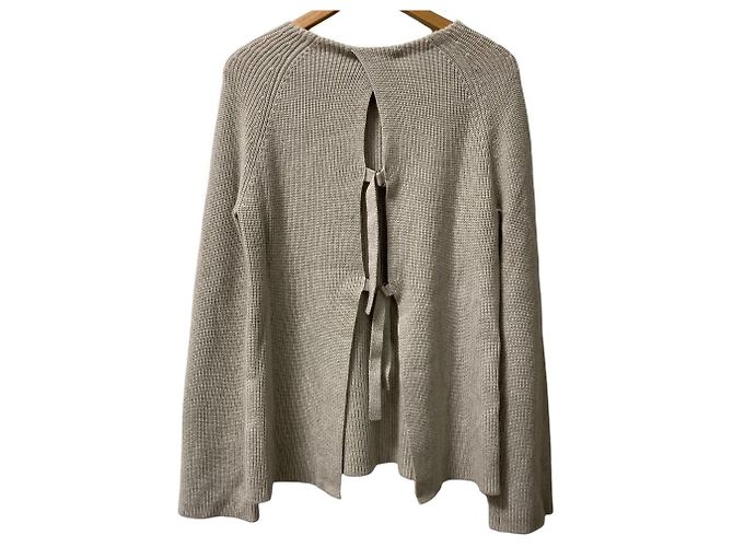 Autre Marque Suéter de punto de algodón y cachemira Helmut Lang Beige - vista 3