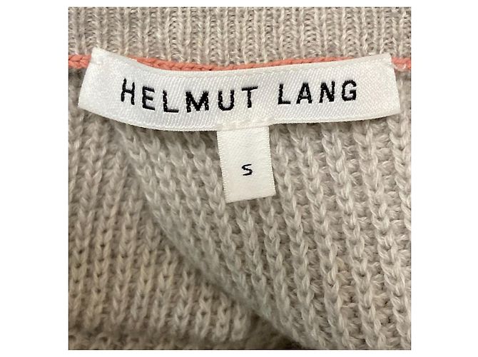 Autre Marque Suéter de punto de algodón y cachemira Helmut Lang Beige - vista 4
