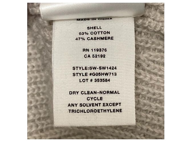 Autre Marque Suéter de punto de algodón y cachemira Helmut Lang Beige - vista 8