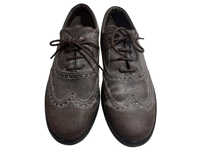 Sapatos Oxford Wingtip Tod's Marrom - vista 3
