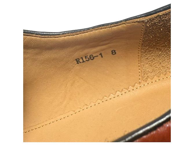 Scarpe stringate in pelle Salvatore Ferragamo Marrone - vista 11