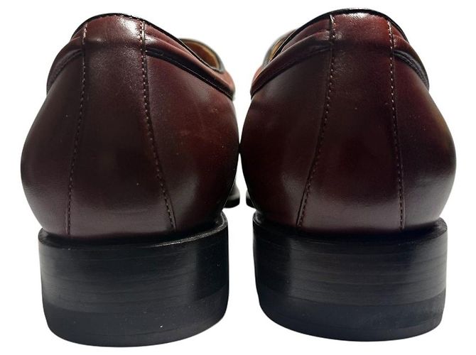 Scarpe stringate in pelle Salvatore Ferragamo Marrone - vista 4