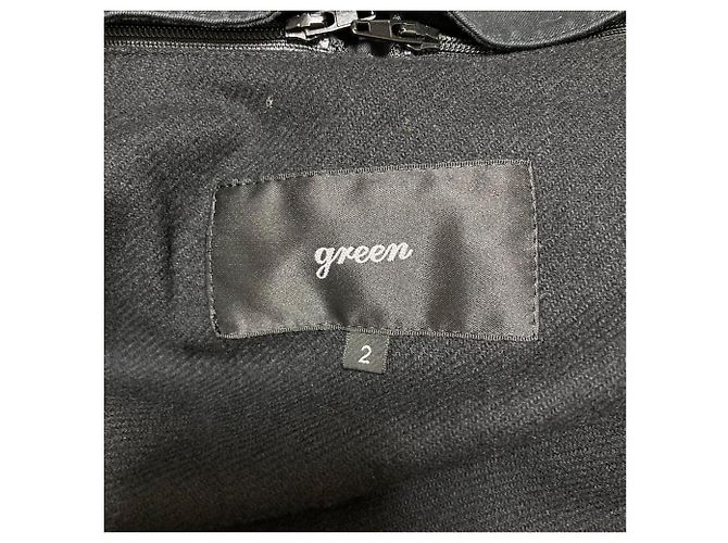 Autre Marque Gabardina verde Negro - vista 5