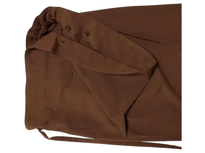 Autre Marque Falda larga Lelill Castaño - vista 4