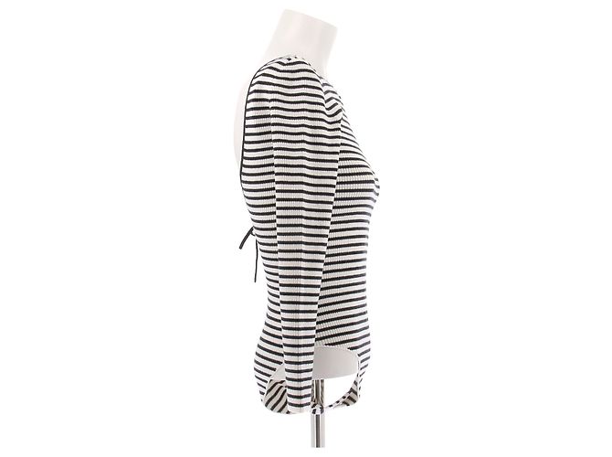 SéZane Body Julian ecru e blu navy Beige - vista 3