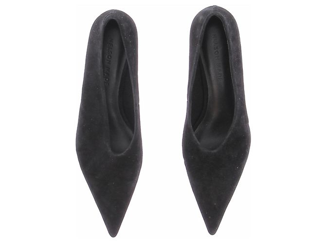 Autre Marque Nelson Made Lani Pumps aus schwarzem Wildleder Größe 40 - Ansicht 4