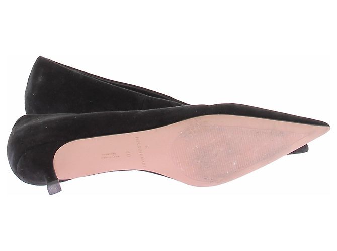 Autre Marque Nelson Made Lani Pumps aus schwarzem Wildleder Größe 40 - Ansicht 5