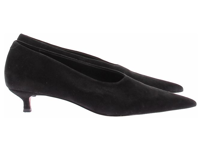 Autre Marque Nelson Made Lani Pumps aus schwarzem Wildleder Größe 40 - Ansicht 6