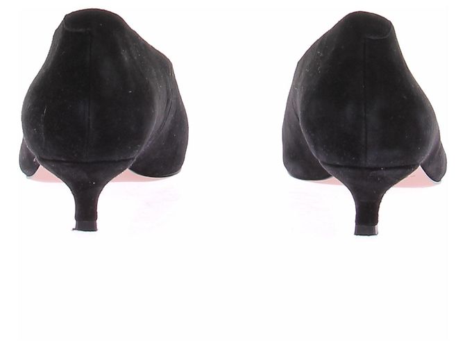 Autre Marque Nelson Made Lani Pumps aus schwarzem Wildleder Größe 40 - Ansicht 7
