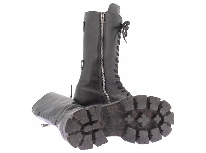 Prada Black Combat Boots Schwarz - Ansicht 5