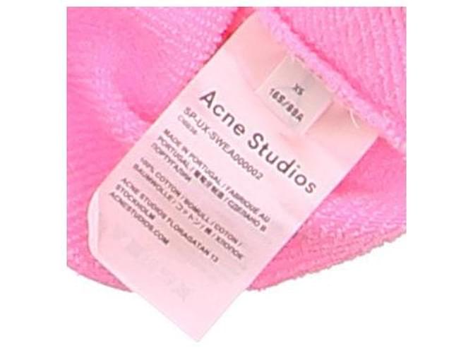 Acne Sudadera con capucha oversized rosa fluorescente - vista 5