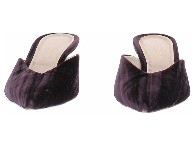 Autre Marque Décolleté in scamosciato viola Porpora - vista 3