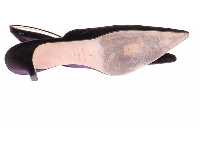 Autre Marque Décolleté in scamosciato viola Porpora - vista 5