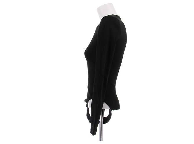 Off White Body aus Viskose Schwarz - Ansicht 3