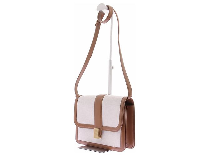 Khaite Bolso bandolera Blake en lona y cuero Camello - vista 2