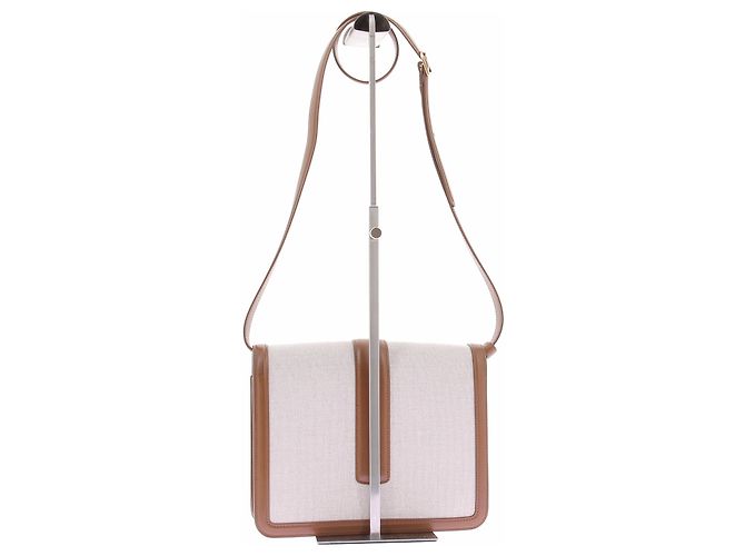 Khaite Bolso bandolera Blake en lona y cuero Camello - vista 3