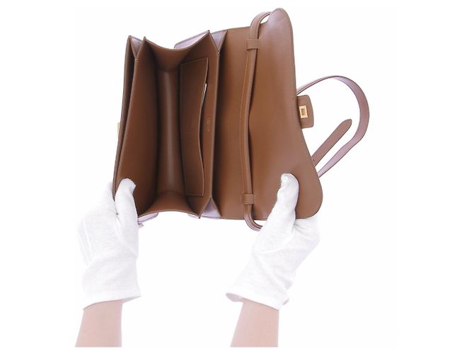 Khaite Bolso bandolera Blake en lona y cuero Camello - vista 7